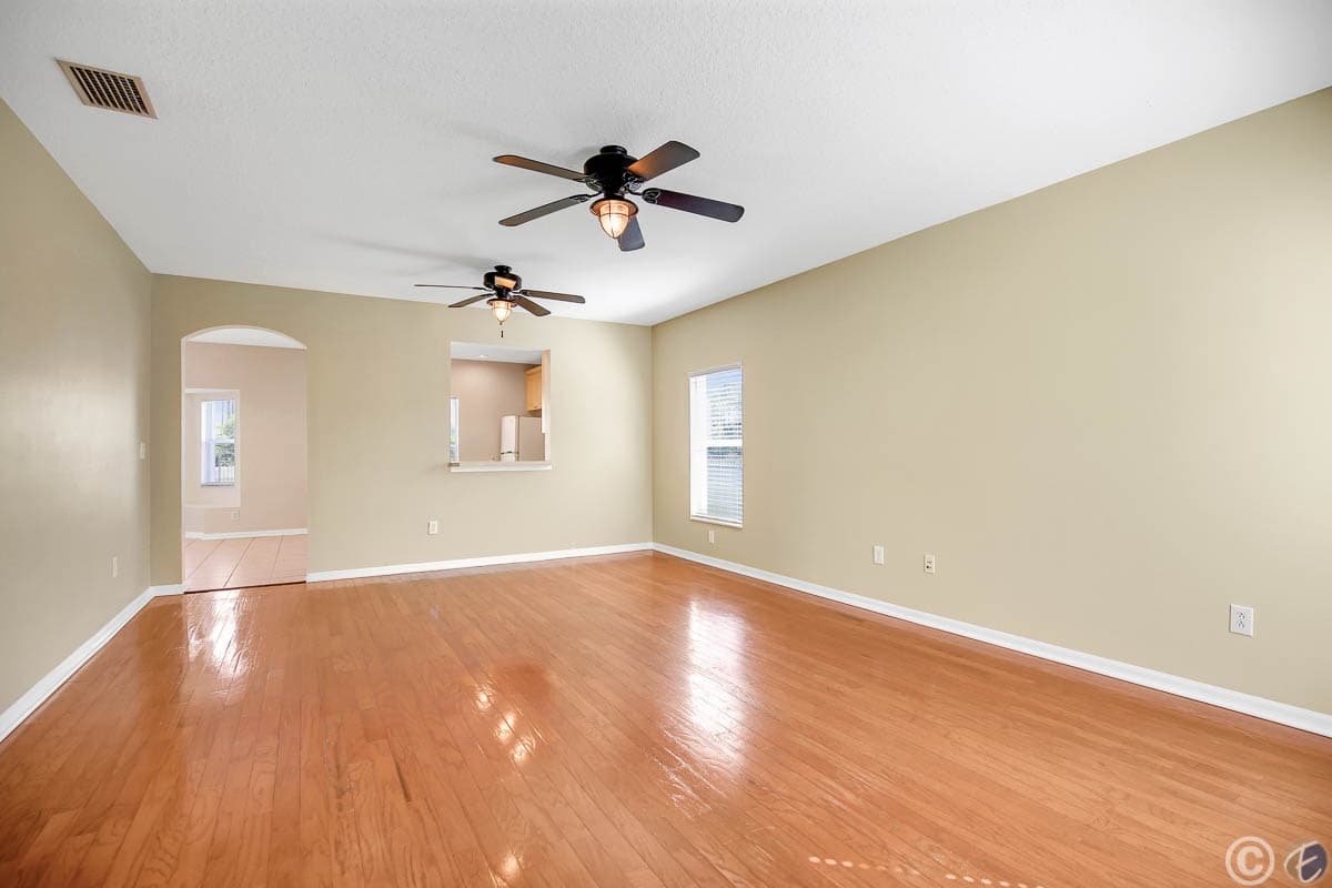 Home for Rent: 16320 Bridgecrossing Dr, Lithia - Living Room/ Dining Room