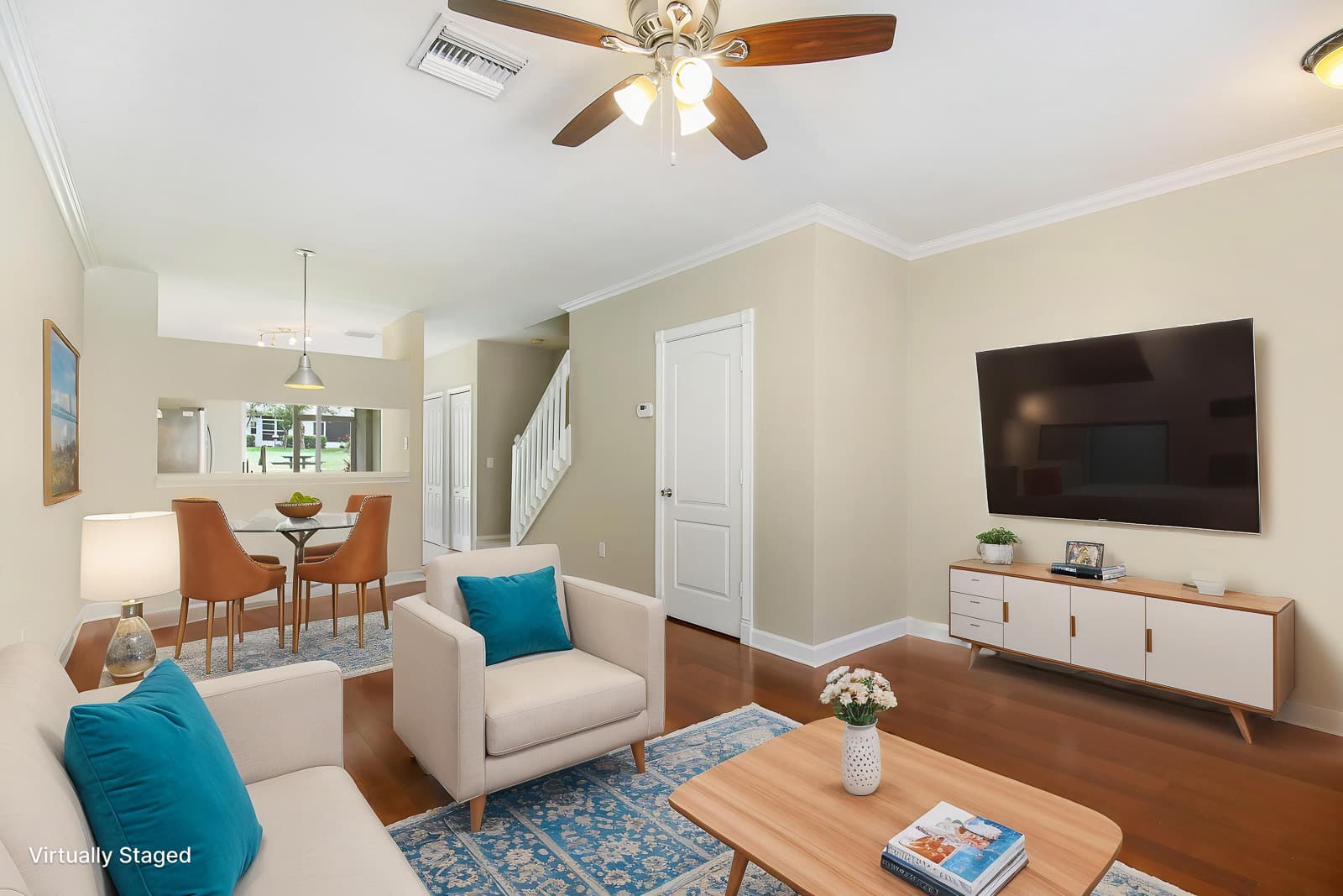 Home for Rent: 2403 Lake Woodberry Cr, Brandon - Virtual Staged Living Room