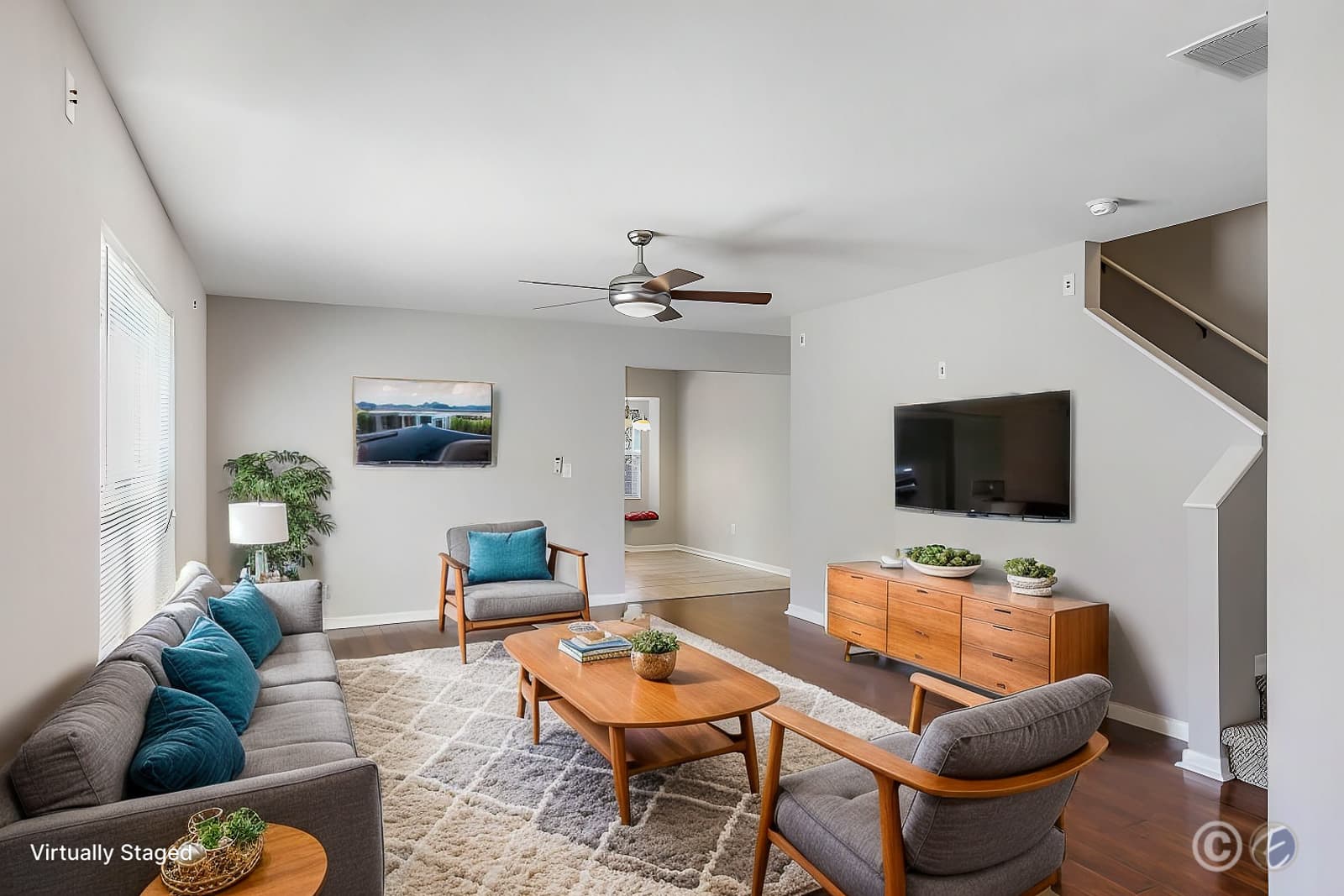 Home for Rent: 6134 Skylarkcrest Dr, Lithia - Virtual Staged Living Room