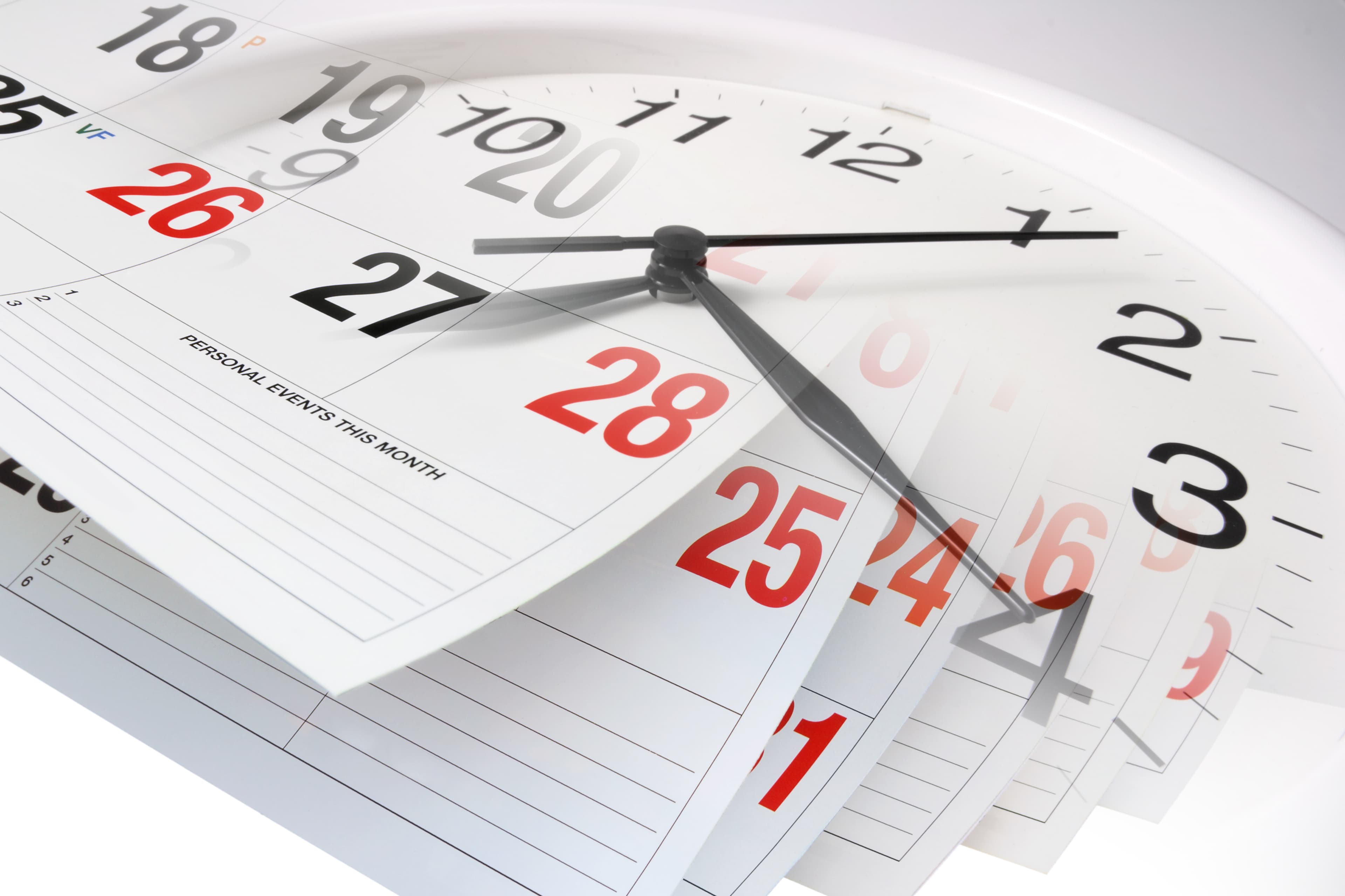 calendar pages
