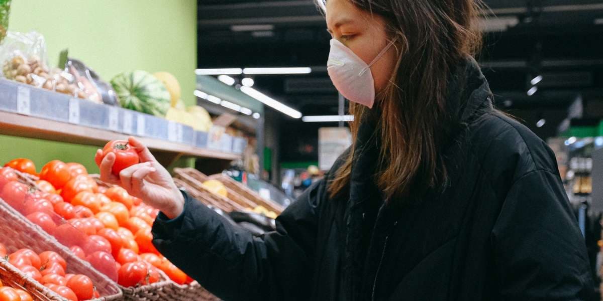 Woman Shopping during Covid 19