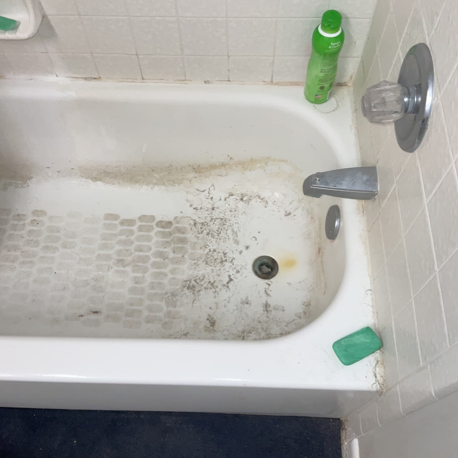 dirty bathtub